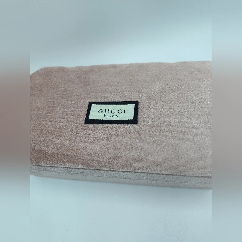 GUCCI Blush Pink Bamboo Velvet Jewelry Case Box VIP GWP